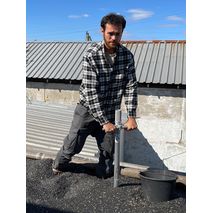 Установленные ручки упрощают погружение и проворачивание щупа в массе. Особенно актуально при высоте насыпи более 2 метров.